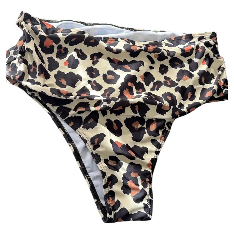 Bikini Mallas Tiro Alto 2 Piezas Push Up Cruzado Uniteduy