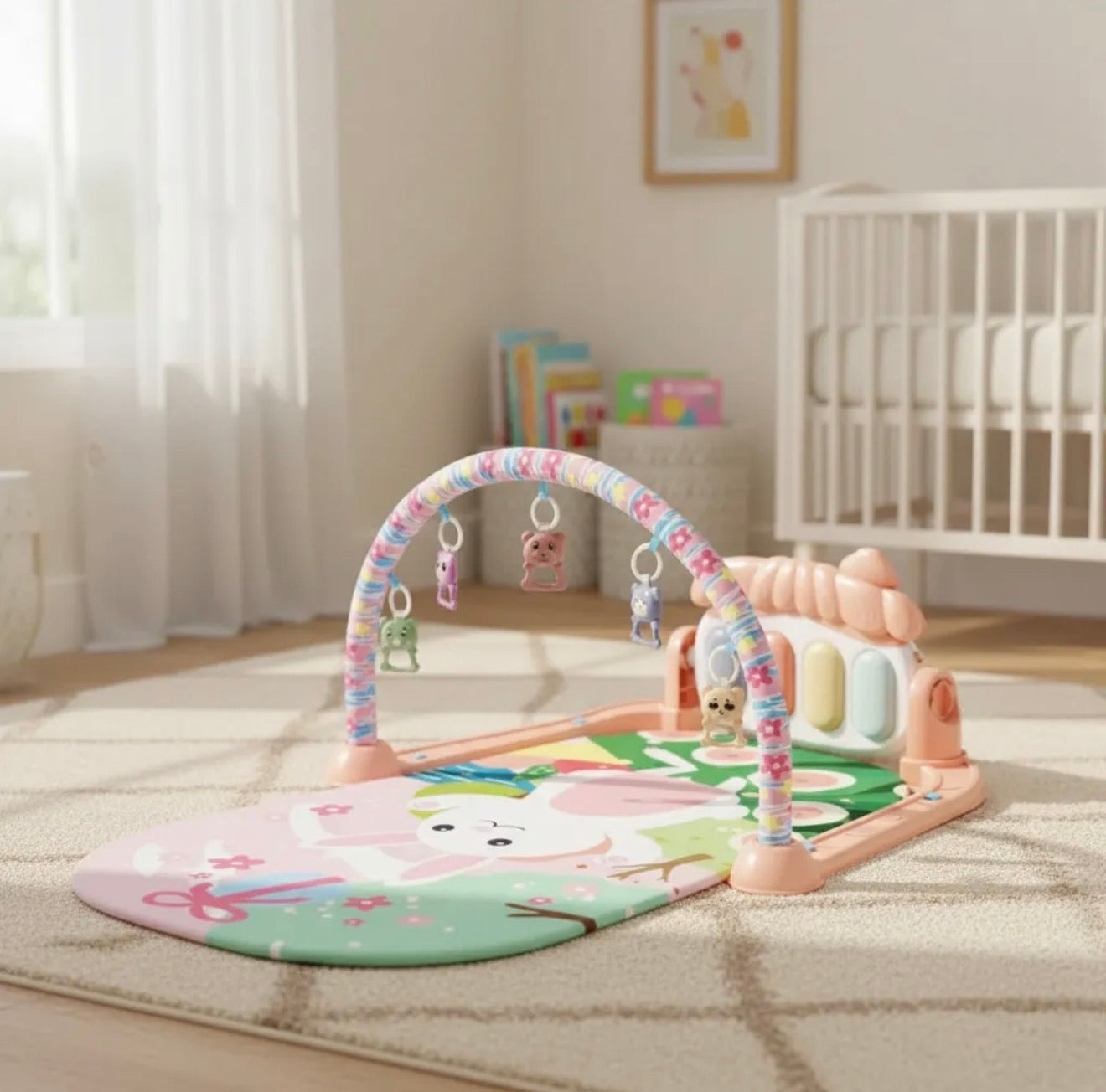 Gimnasio Alfombra Musical E Interactivo Con Piano Uniteduy