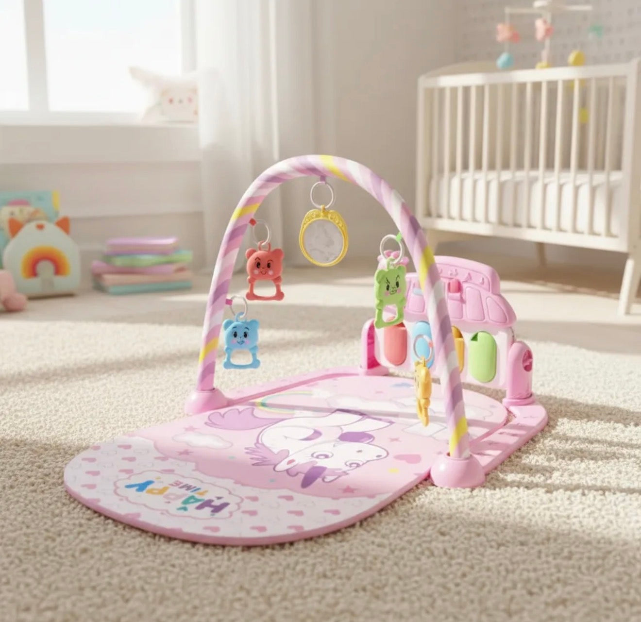 Gimnasio Alfombra Musical E Interactivo Con Piano Uniteduy