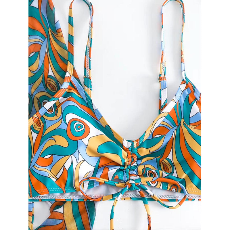 Bikini Malla 3 Piezas Tankini Short Soutien Camisa Uniteduy