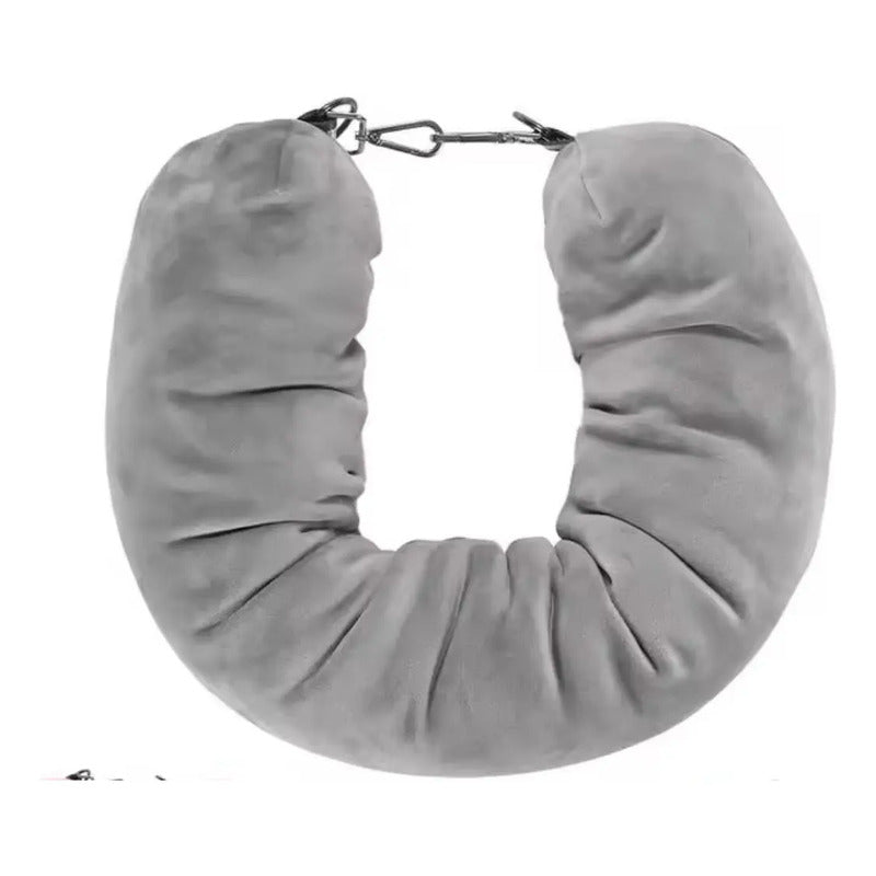 Almohada Funda Cuello Viaje Rellenable Con Ropa Untieduy