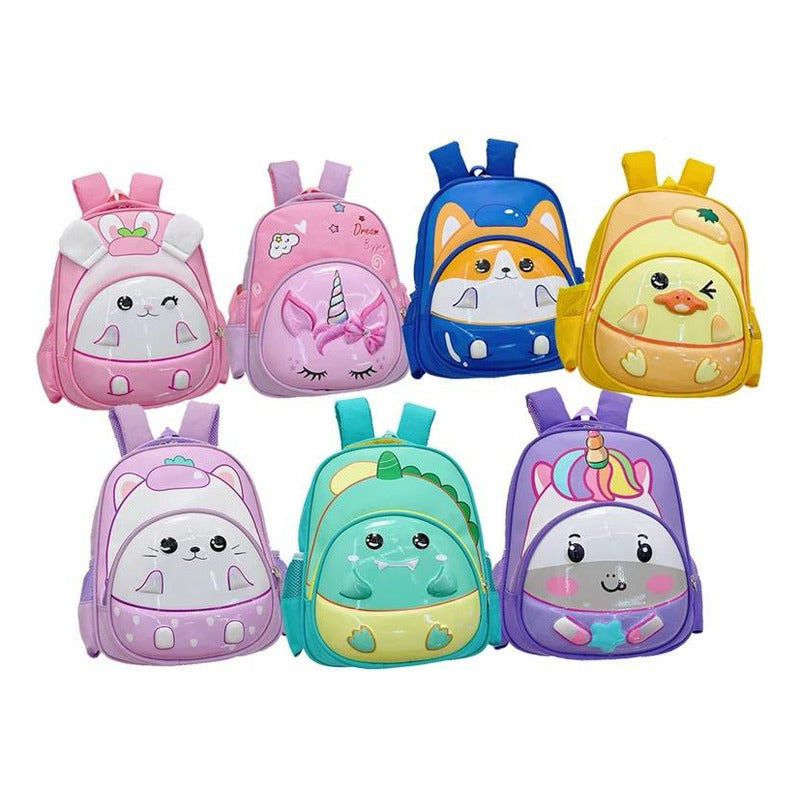 Mochila Infantil Escolar Jardín Niños Varios Diseños