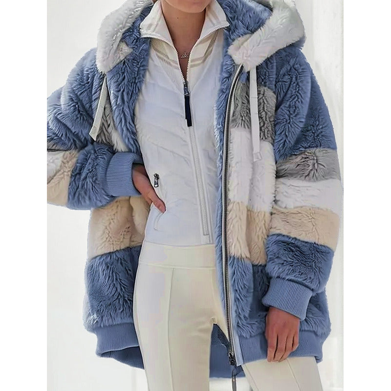 Abrigo Campera Para Mujer Con Capucha Cremallera Uniteduy