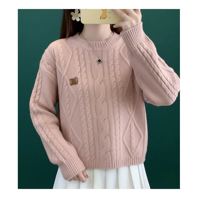 Buzo Manga Larga Trenzado Elastizado Para Mujer Elegante