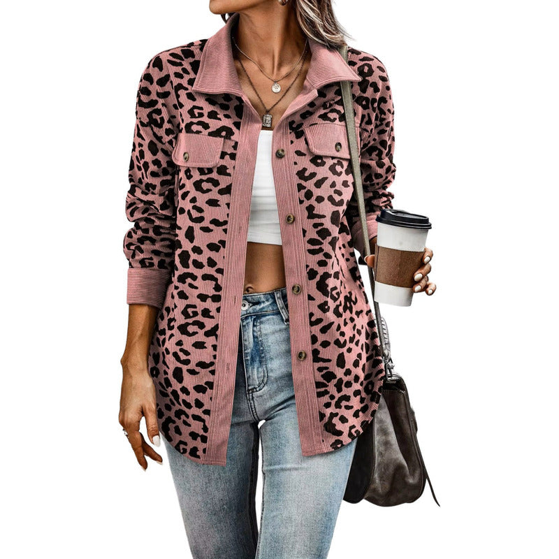 Sobre Camisa Pana Animal Print Varios Colores