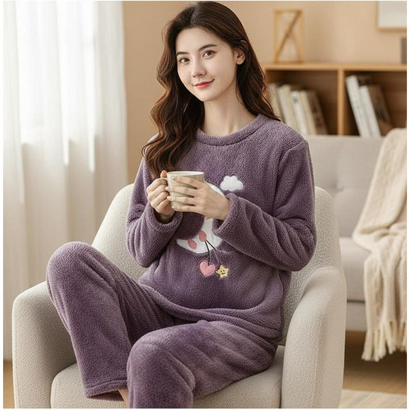 Pijama Peluche Largo Osos Plus Abrigados Varios Colores