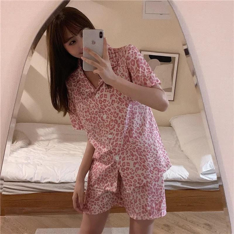 Pijamas Seda Fría Cortos M L Xl Y Xxl Disney Mickey - Minnie