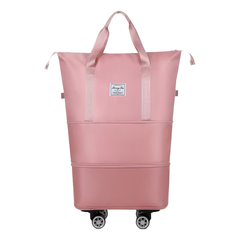 Bolso De Viaje Plegable Expandible Con Ruedas Desmontables