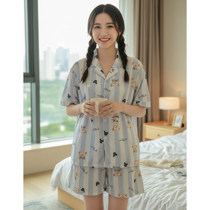 Pijama Corto Stitch - Snoopy - Patricio Bob Esponja Y Varios