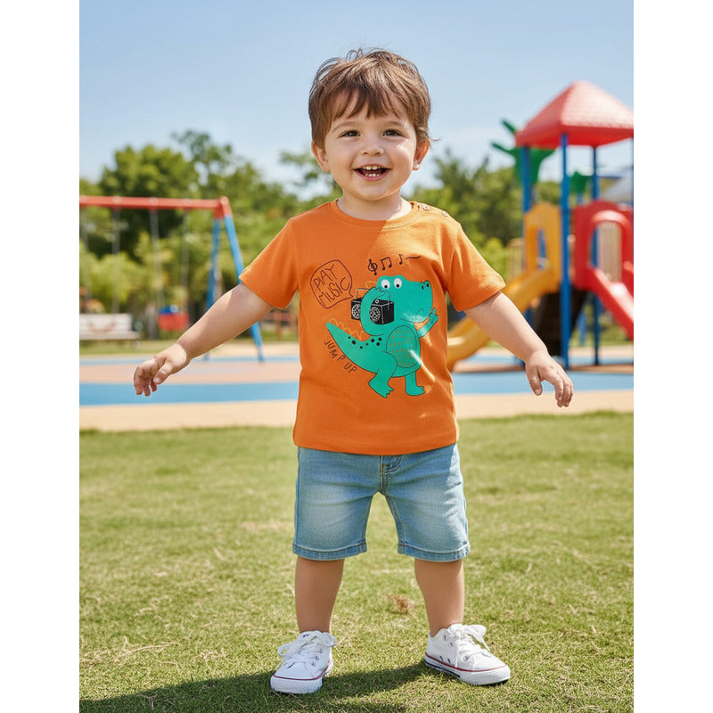 Remeras Manga Corta Algodon Bebes Y Niños Varios Diseños