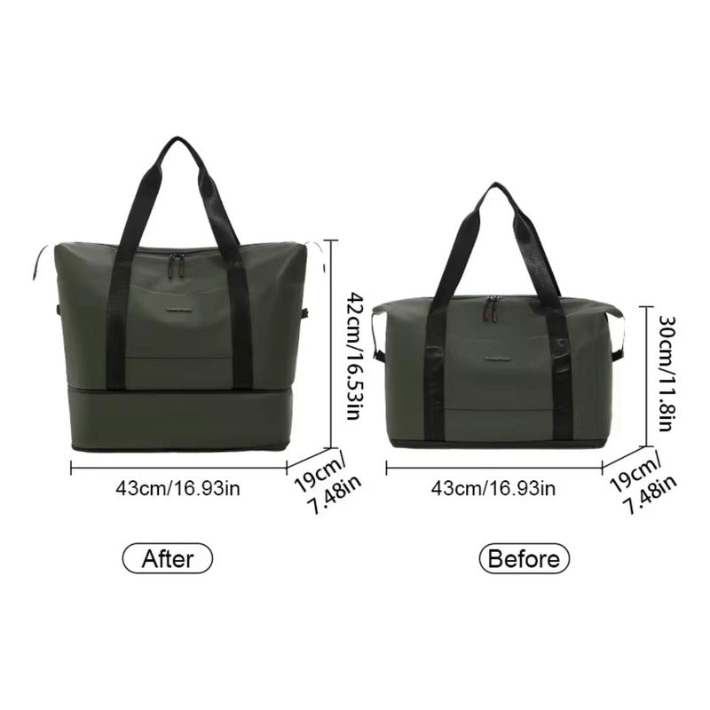 Bolso Unisex Extensible Liso Multifunción Viaje Impermeable