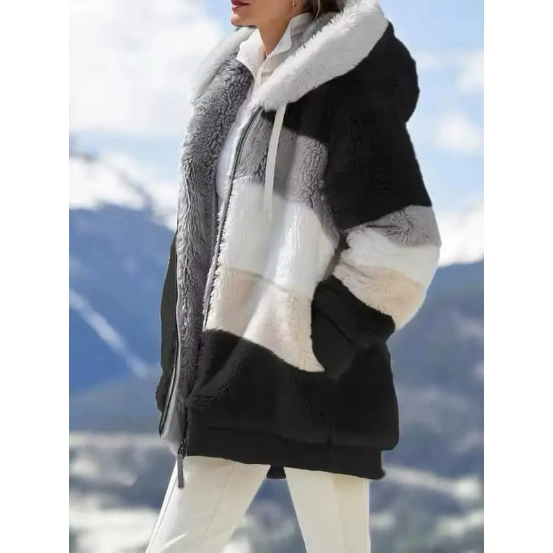Abrigo Campera Para Mujer Con Capucha Cremallera Uniteduy
