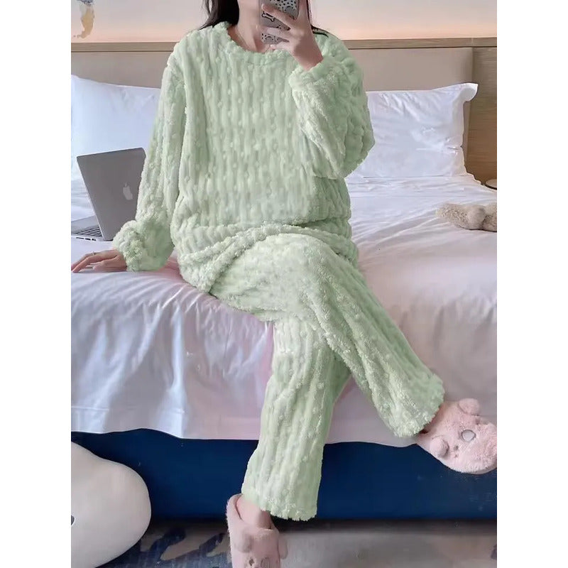 Pijama Peluche Peludo Plush Texturado De Dama Varios Colores