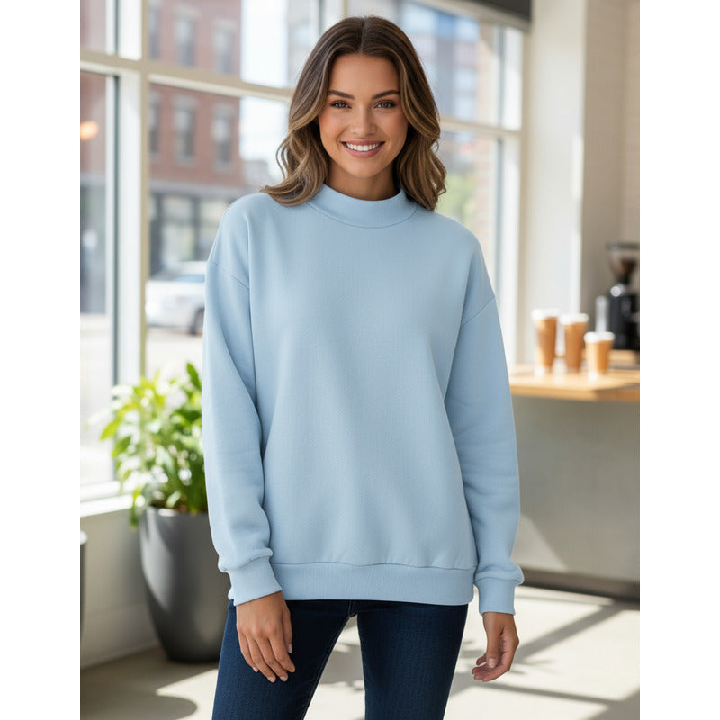 Buzo Deportivo Mujer Cuello Redondo Con Felpa Uniteduy