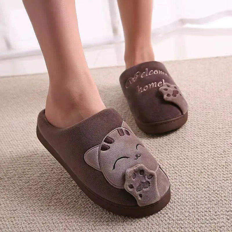 Pantuflas United Uy Gato Sin Talón Adultos Niños Suela Goma