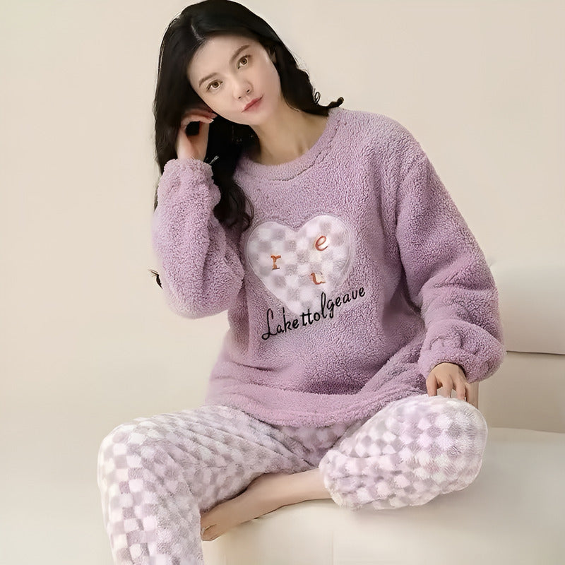 Pijama Peluche Largo Plus Abrigados Varios Diseños Y Colores