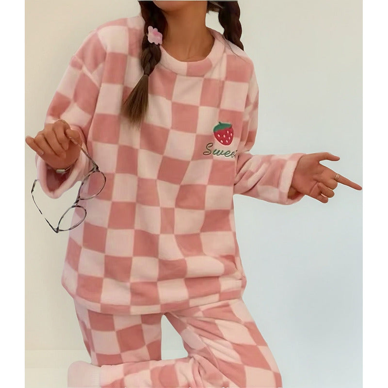 Pijama Peluche Largo Plus Abrigados Varios Diseños Y Colores