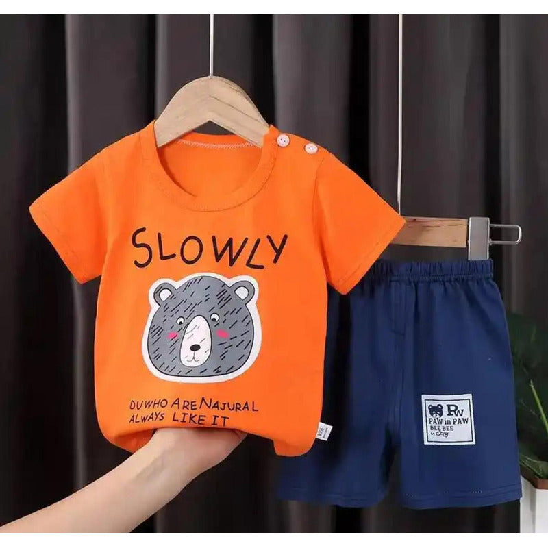 Conjunto De Niño Short Y Remera Bebe Varios Diseños Uniteduy