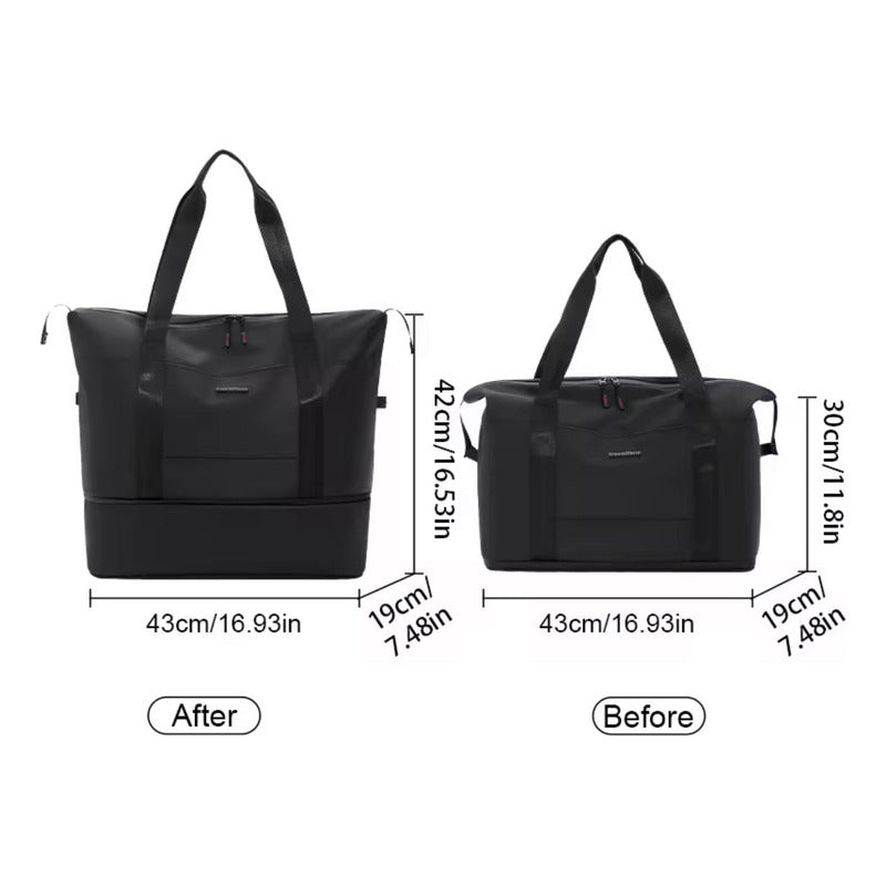 Bolso Unisex Extensible Liso Multifunción Viaje Impermeable