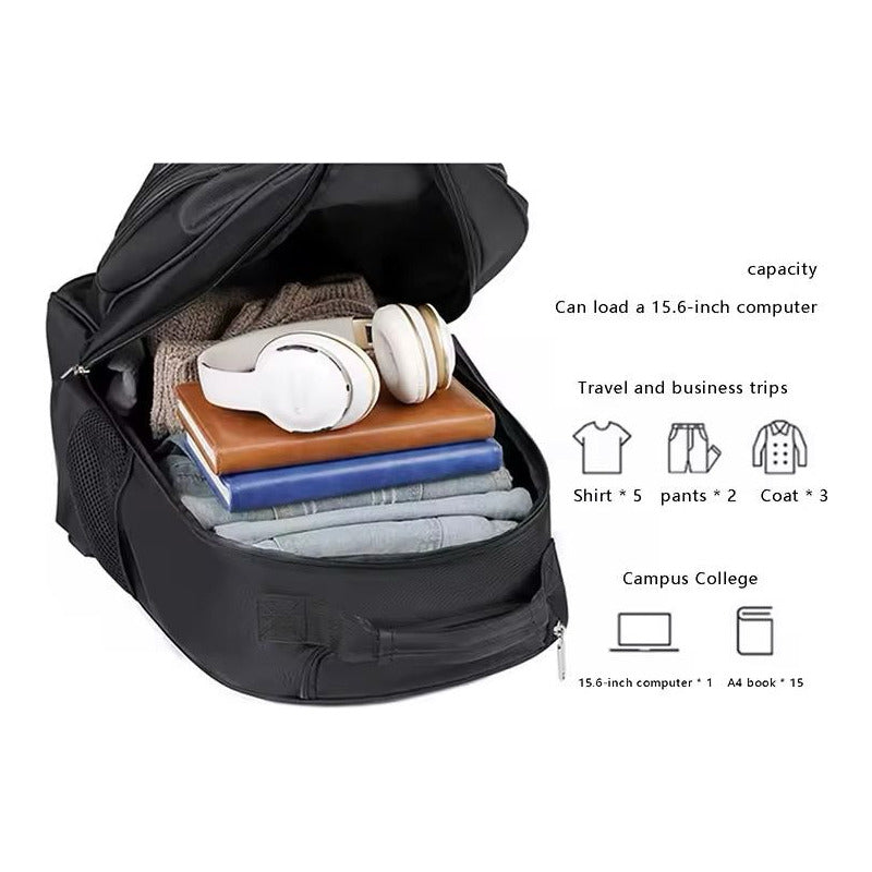 Mochila De Viaje Liceo Con Carrito Ruedas Laptop Impermeable