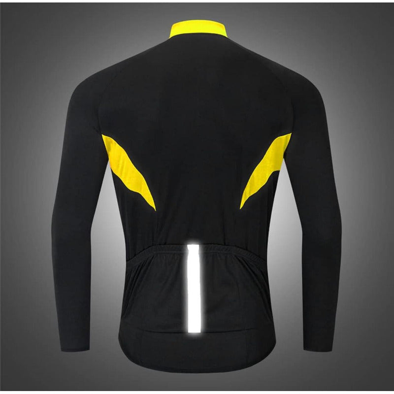 Wosawe- Jersey Manga Larga Para Ciclismo Tela Ventilada!