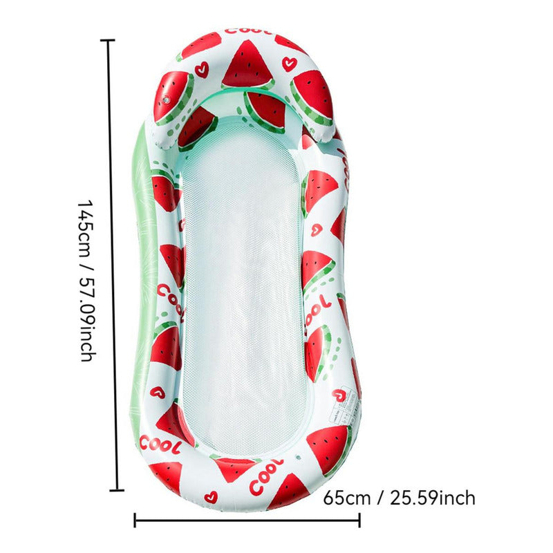 Flotador Colchón Inflable Almohada Piscinas Playa Con Red