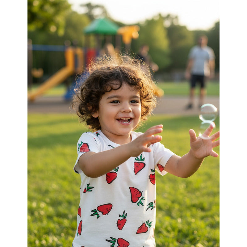 Remeras Manga Corta Algodon Bebes Y Niños Varios Diseños