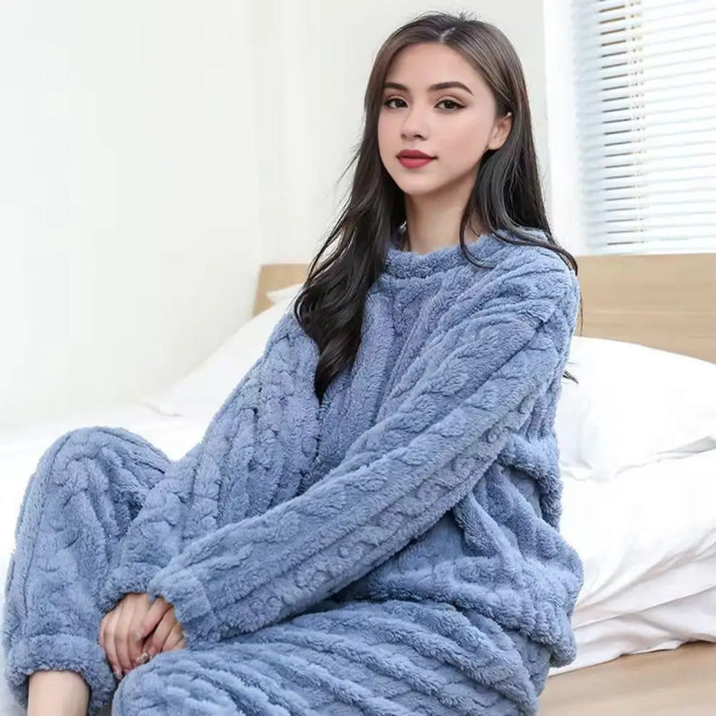 Pijama Peluche Peludo Plush Texturado De Dama Varios Colores