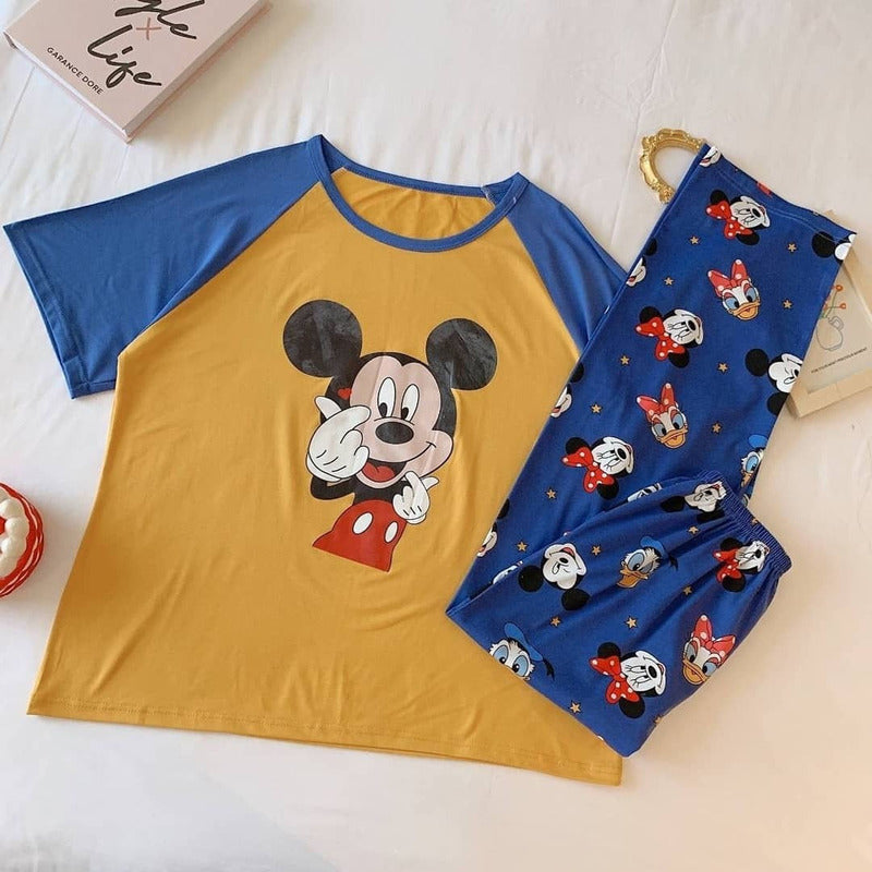 Pijama Pantalon Y Remera Stitch Minnie Donald Daisy Mickey
