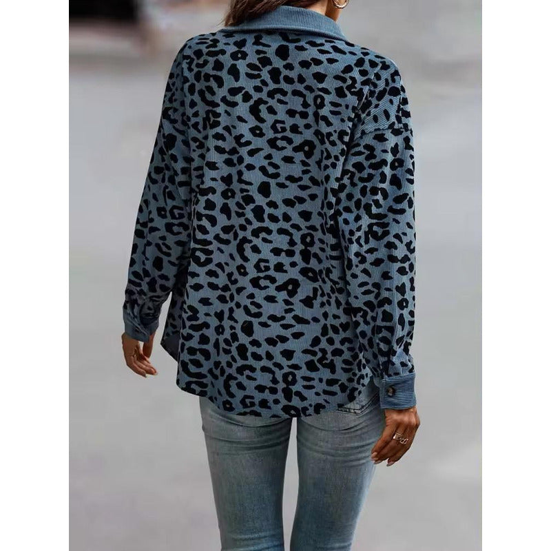 Sobre Camisa Pana Animal Print Varios Colores