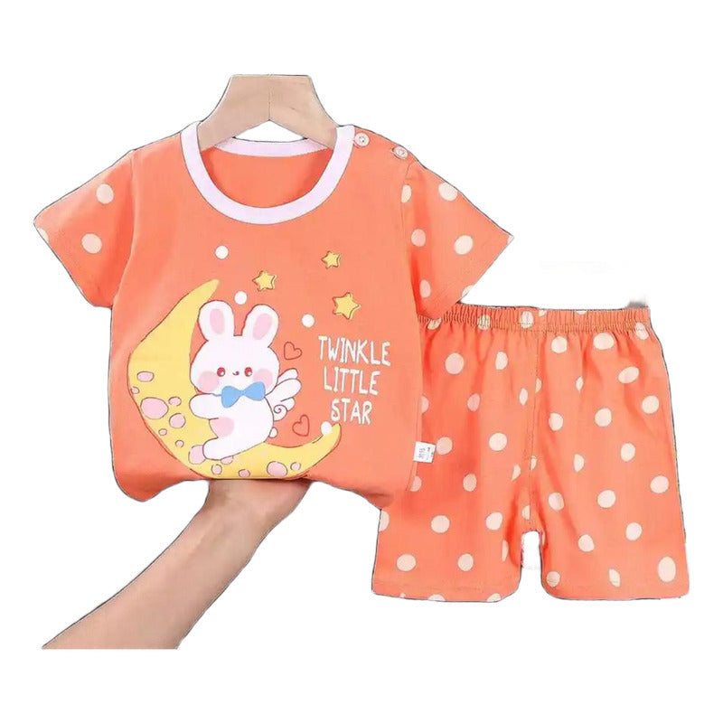 Conjunto De Niño Short Y Remera Bebe Varios Diseños Uniteduy