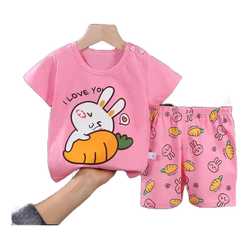 Conjunto De Niño Short Y Remera Bebe Varios Diseños Uniteduy