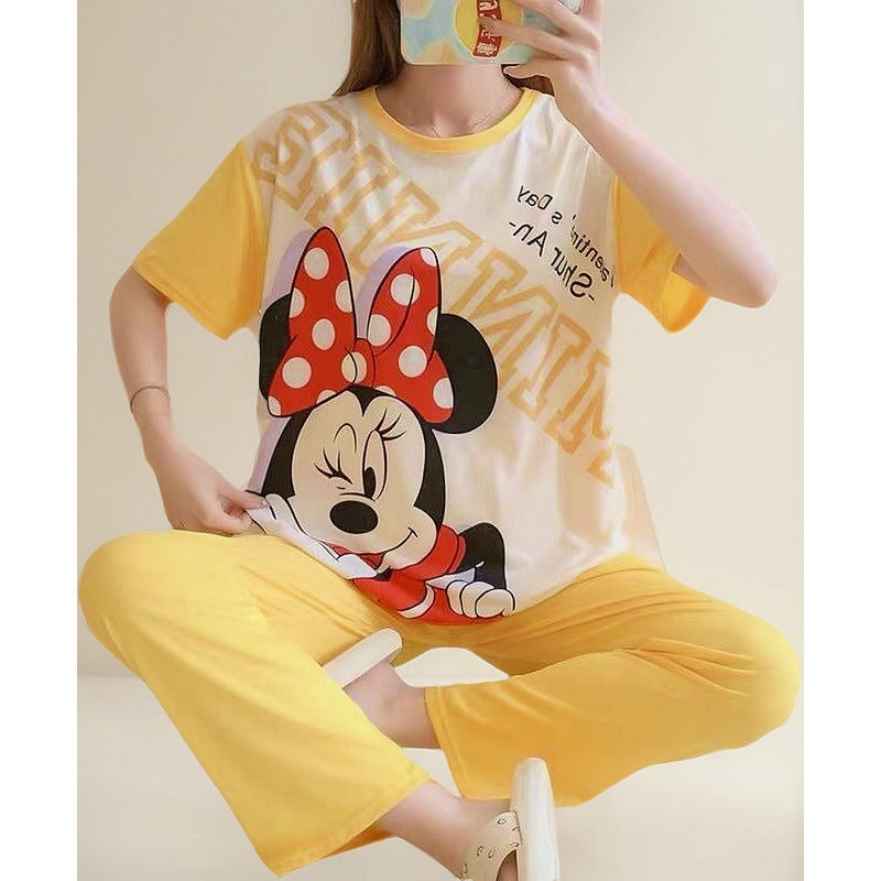 Pijama Pantalon Y Remera Stitch Minnie Donald Daisy Mickey