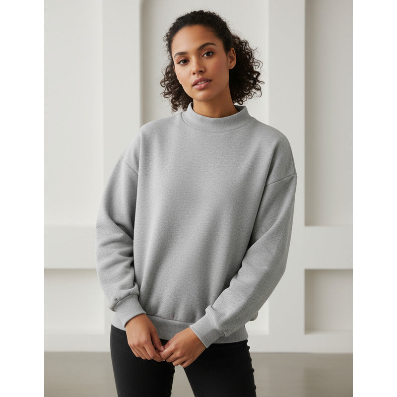 Buzo Deportivo Mujer Cuello Redondo Con Felpa Uniteduy