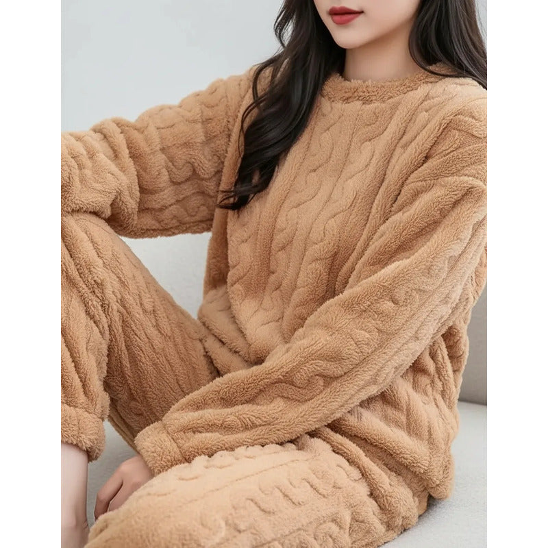 Pijama Peluche Peludo Plush Texturado De Dama Varios Colores
