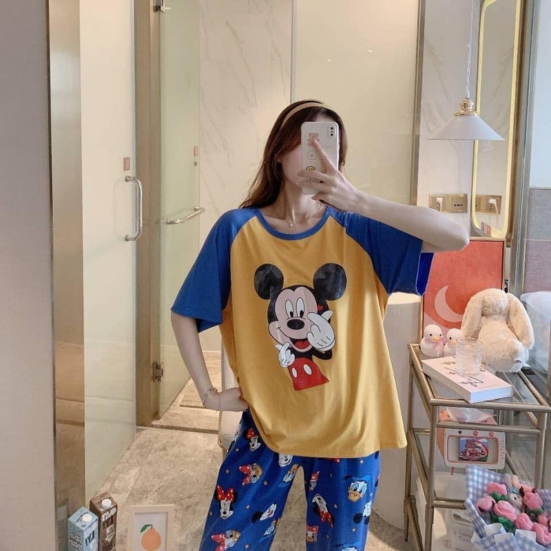 Pijama Pantalon Y Remera Stitch Minnie Donald Daisy Mickey