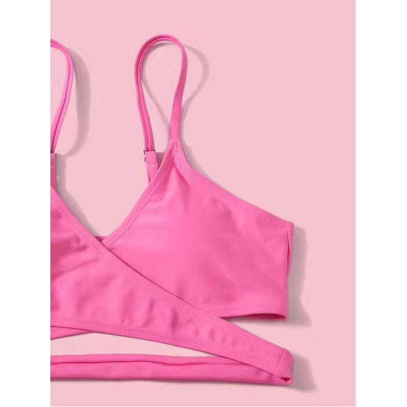 Bikini Tres Piezas Short Vedetina Soutien Cruzado  Uniteduy