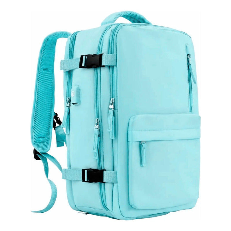 Mochila Viaje Grande Con Usb Varias Reparticiones Uniteduy