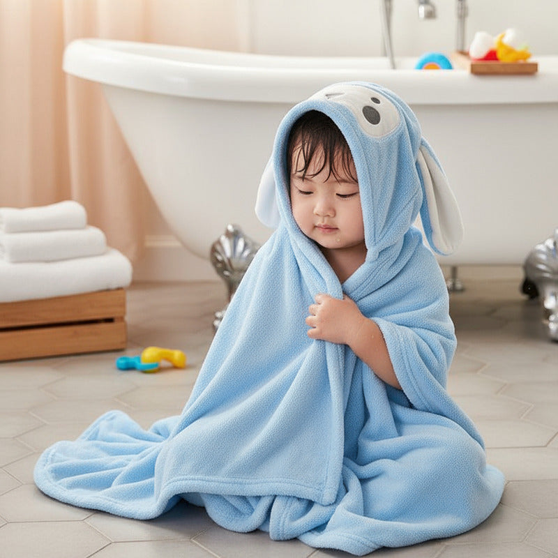 Toalla De Bebe Con Capucha Oso Divina!!! Algodon