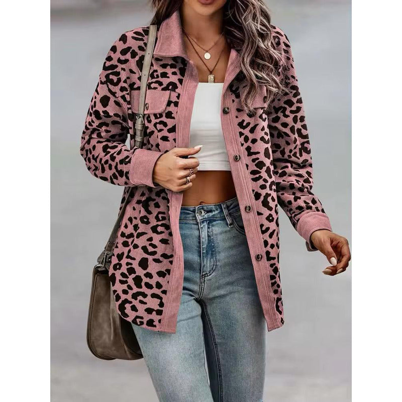 Sobre Camisa Pana Animal Print Varios Colores