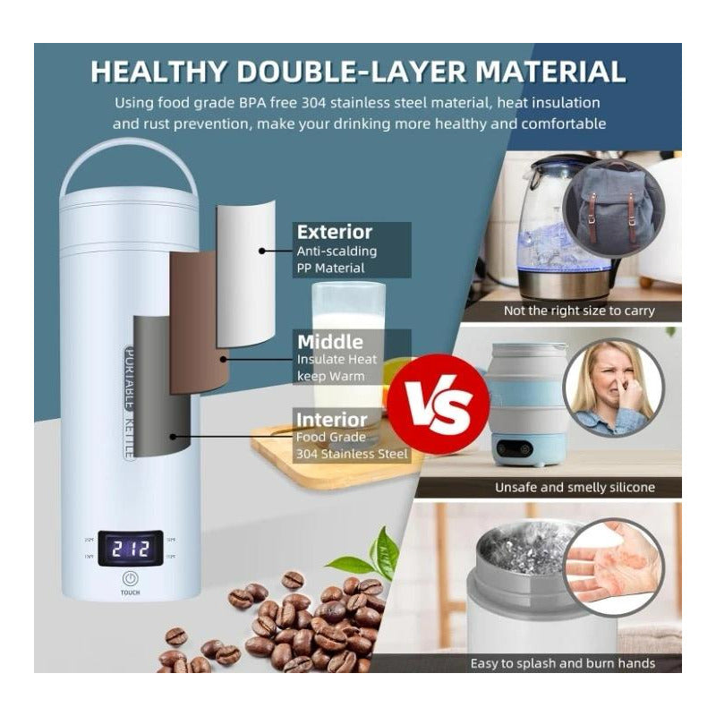 Calentador Jarra Eléctrica Súper Práctica Viaje