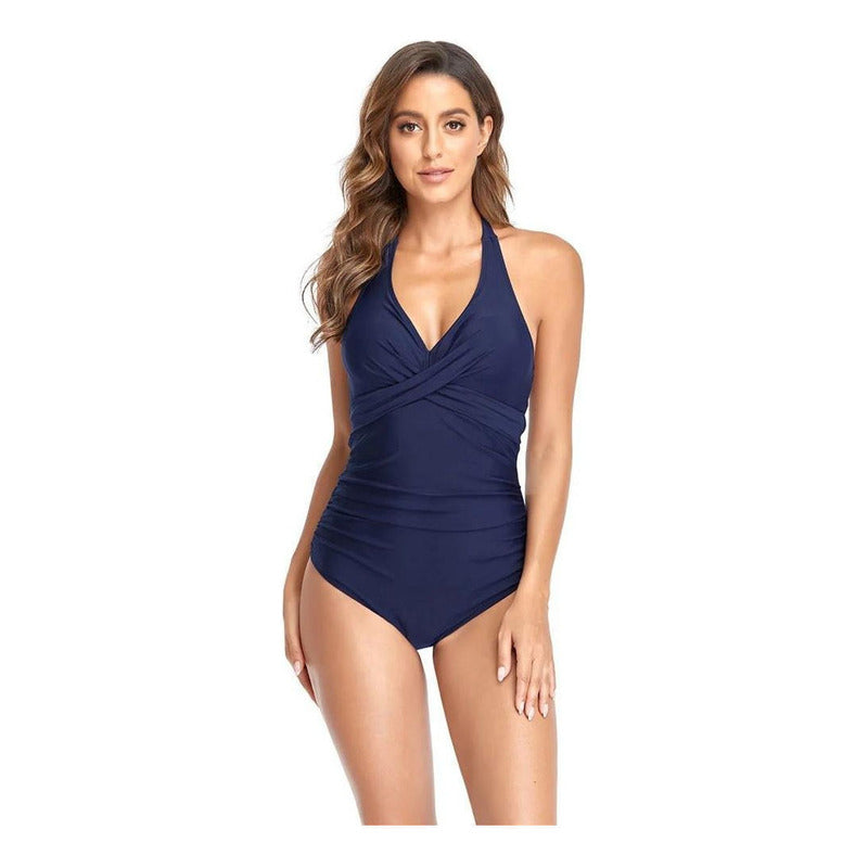 Malla Entera Lisa Y Combinada Bikini Mujer Talles L Al Xxl