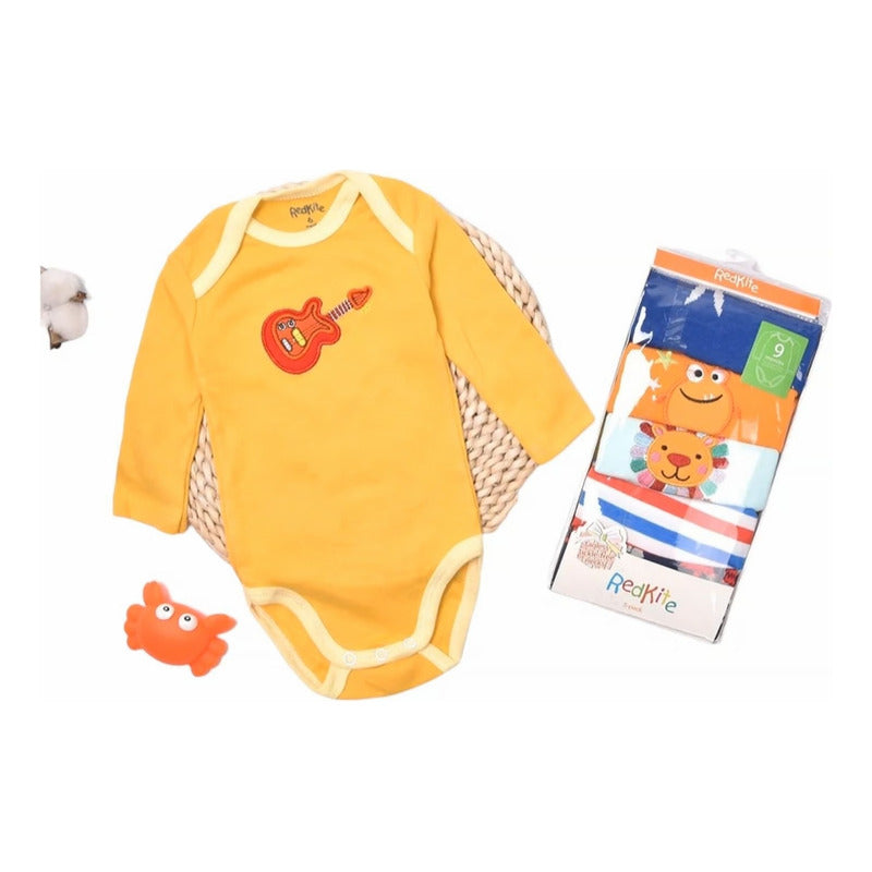 Body Bebe Pack Por 5 Manga Larga  Modelos Surtidos Uniteduy