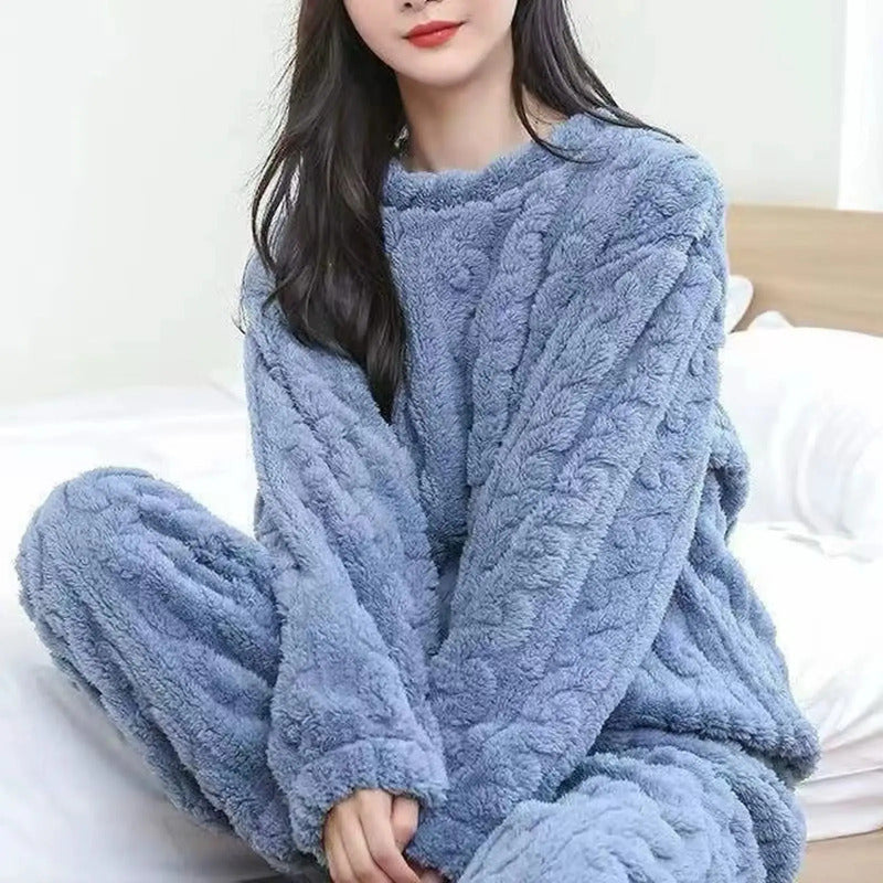 Pijama Peluche Peludo Plush Texturado De Dama Varios Colores