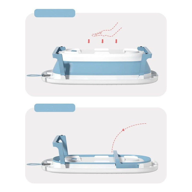 Baño Bañito Bebes Plegable Con Termómetro Con Baby Splash