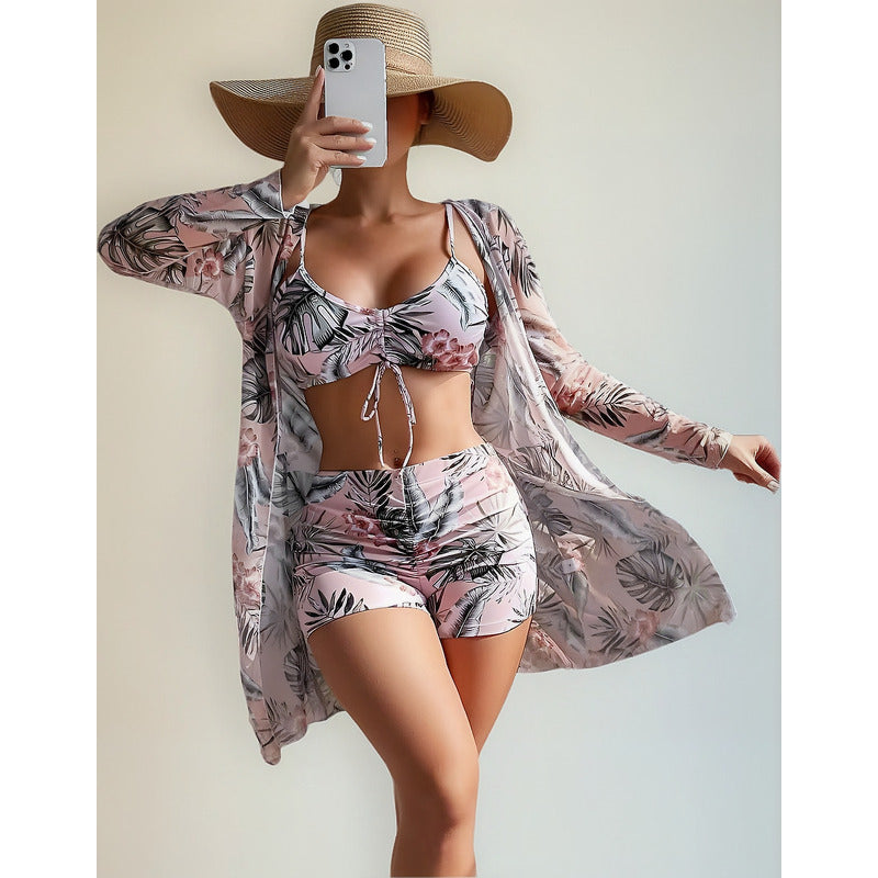 Bikini Malla 3 Piezas Tankini Short Soutien Camisa Uniteduy