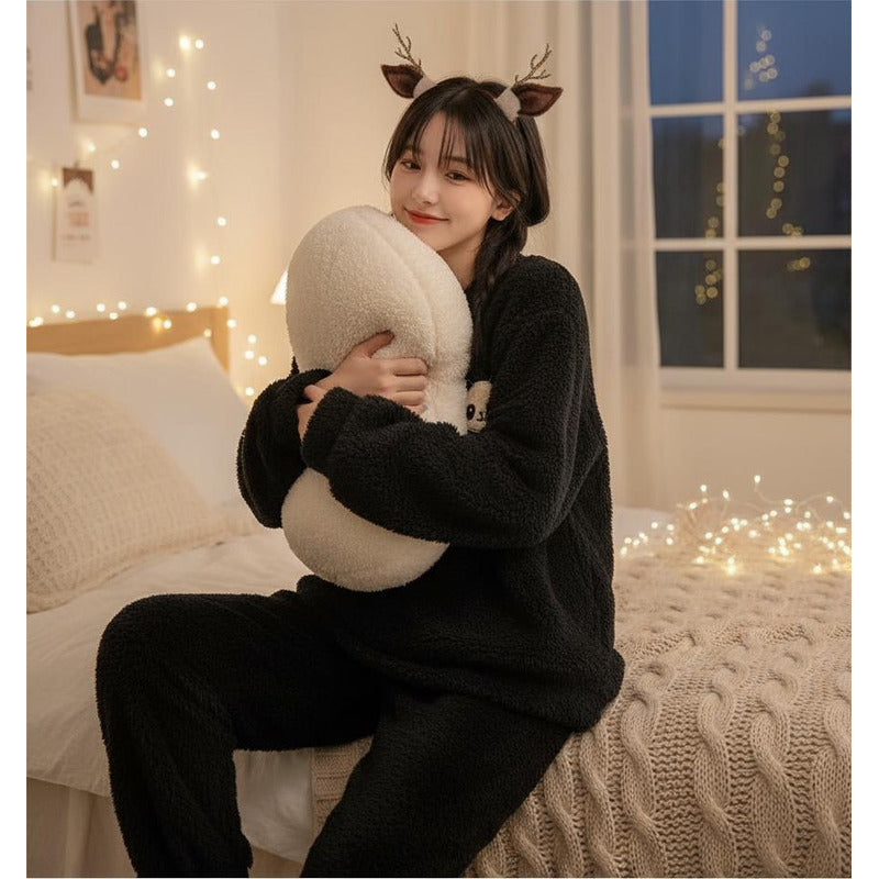 Pijama Peluche Largo Osos Plus Abrigados Varios Colores