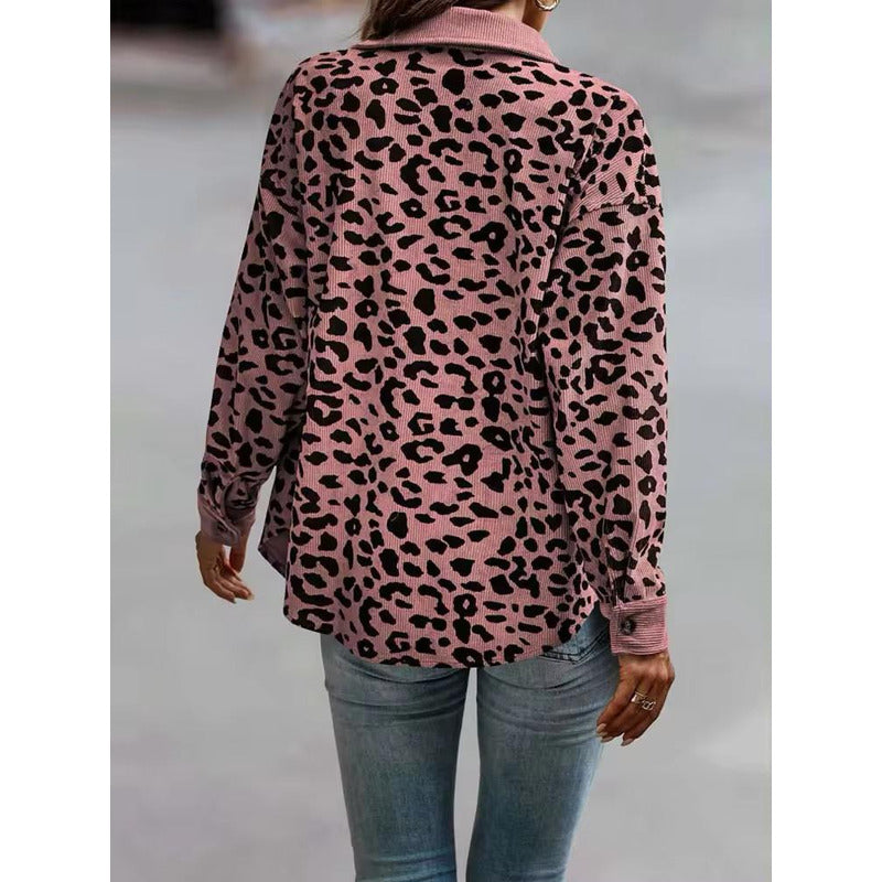 Sobre Camisa Pana Animal Print Varios Colores
