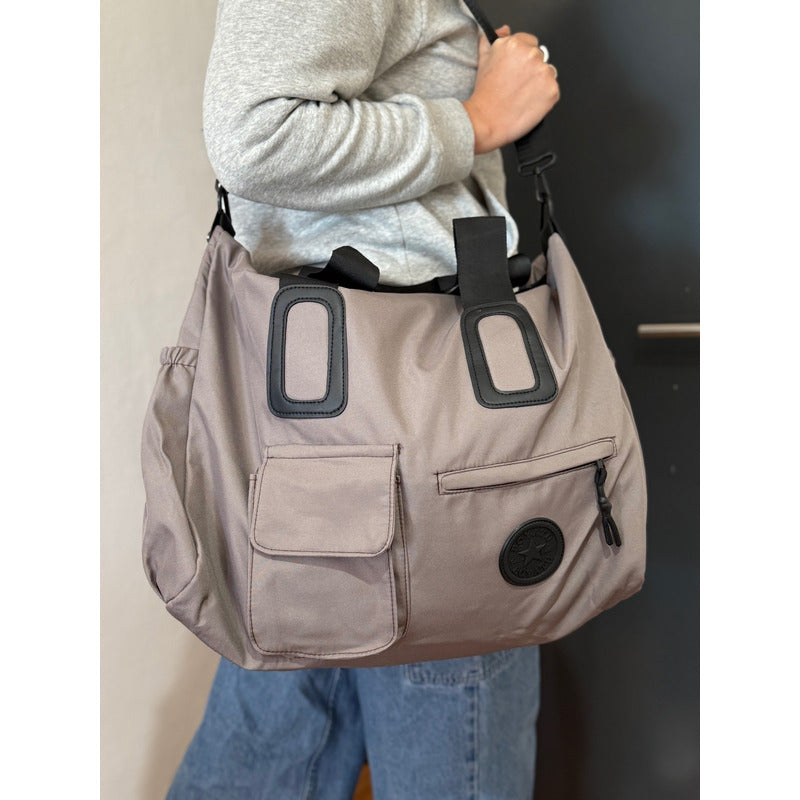 Bolso Dama Deportivo Liso Multifunción Viaje Impermeable