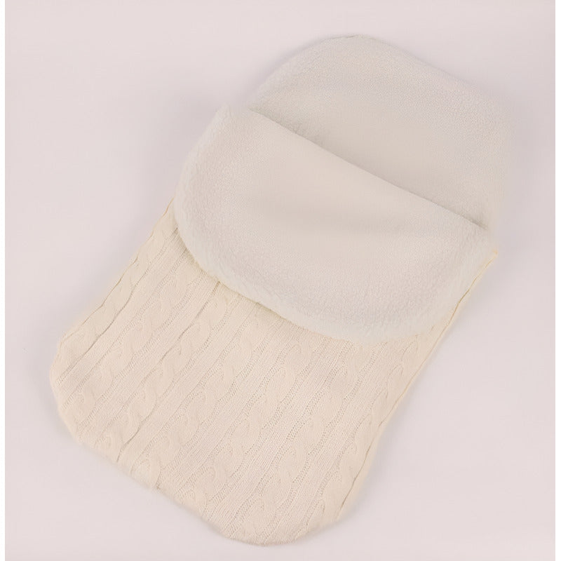 Sobre Bebe Con Corderito Y Lana Bundle Ideal Para El Frio